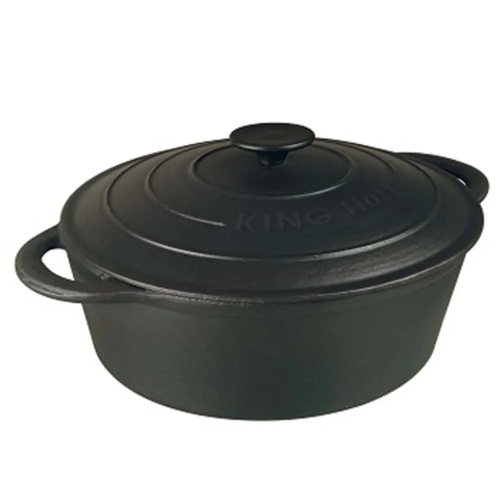 Garnek żeliwny Kinghoff, 4,5 l, czarny