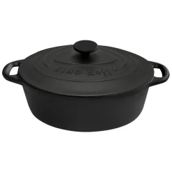 Garnek żeliwny Kinghoff, 6,2 l, czarny