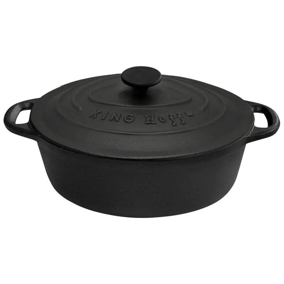 Garnek żeliwny Kinghoff, 6,2 l, czarny