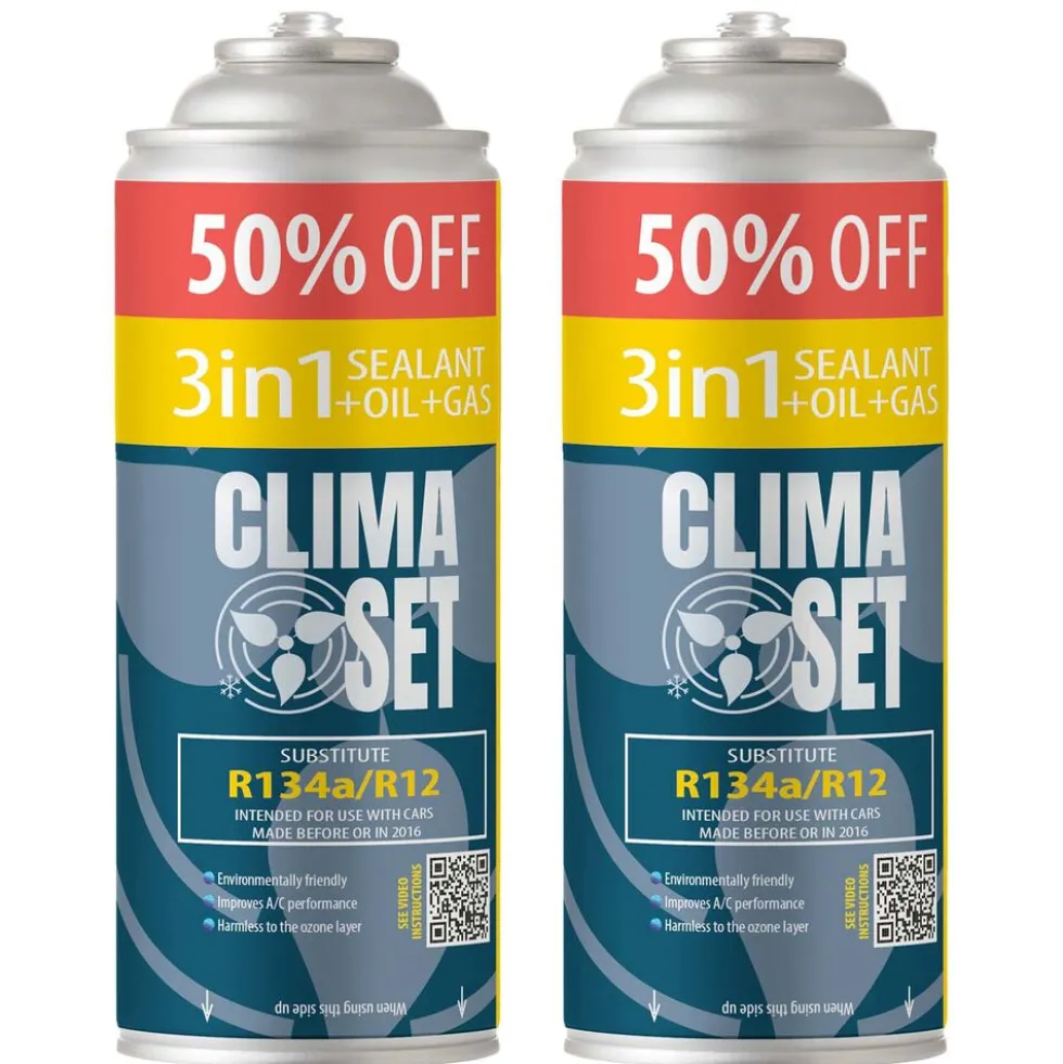 Gaz do klimatyzacji 3w1 ClimaSet R134a 2 x 626 g