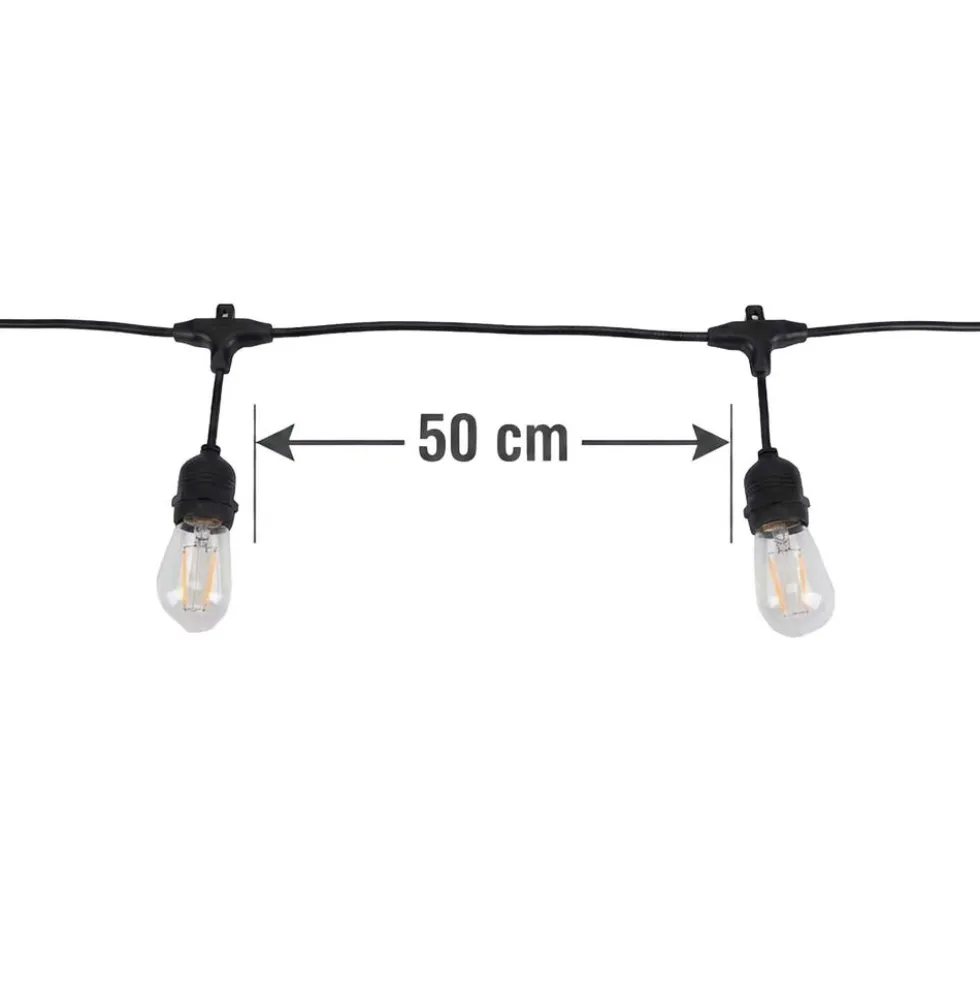 Girlanda ogrodowa Meven, 20 żarówek LED, 10 m