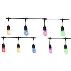 Girlanda ogrodowa Sanico Goldlux Party Neon, 10 kolorowych żarówek, 6,2 m