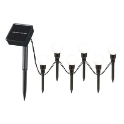 Girlanda solarna Sanico Goldlux, 6 kul LED, 2 m, wbijana w ziemię