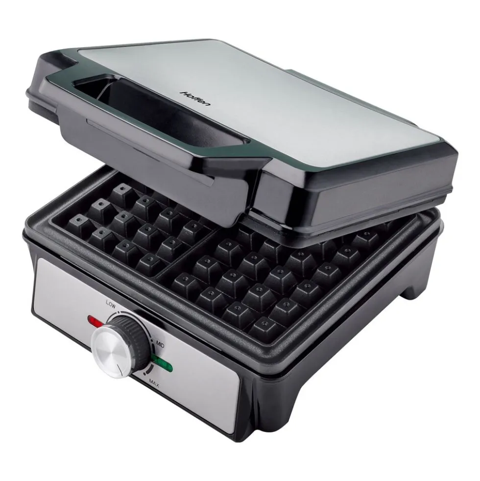 Gofrownica Hoffen, 1600 W, 2 gofry, czarna