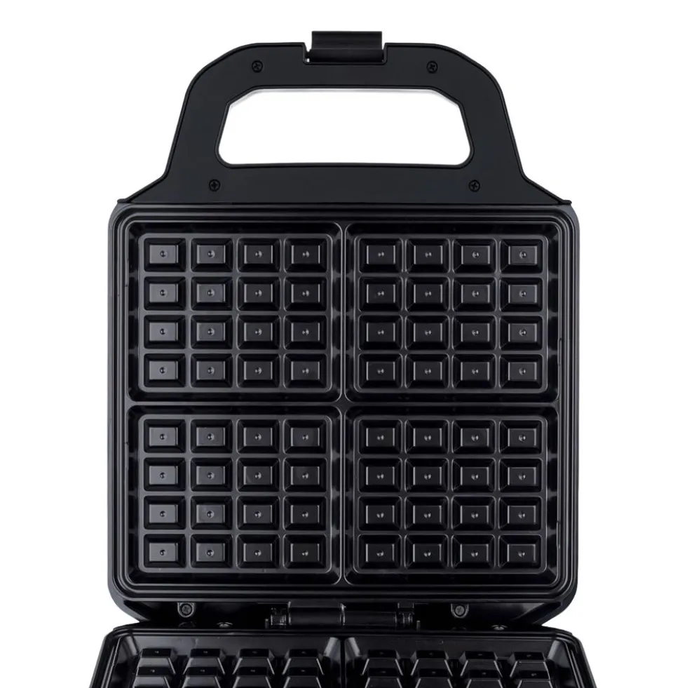 Gofrownica XXL Hoffen, 1400 W, na 4 gofry, czarna