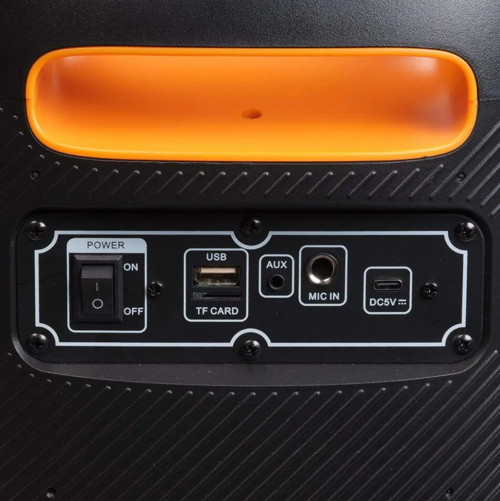 Głośnik Bluetooth Denver BPS-165, 200 W, LED, czarny