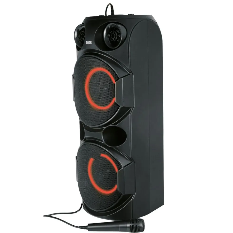 Głośnik Bluetooth Moevi, 70 W, karaoke, z mikrofonem