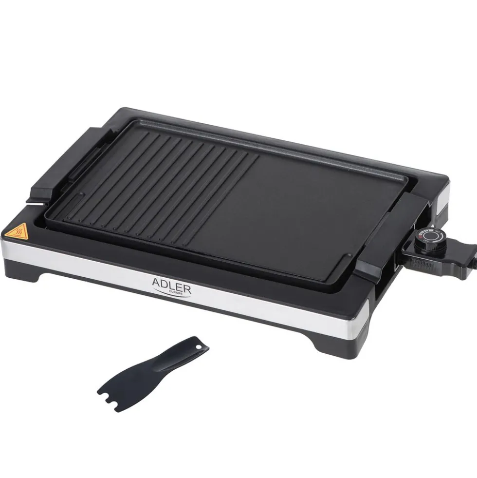 Grill elektryczny Adler AD 6614, 3000 W, 2 rodzaje powierzchni