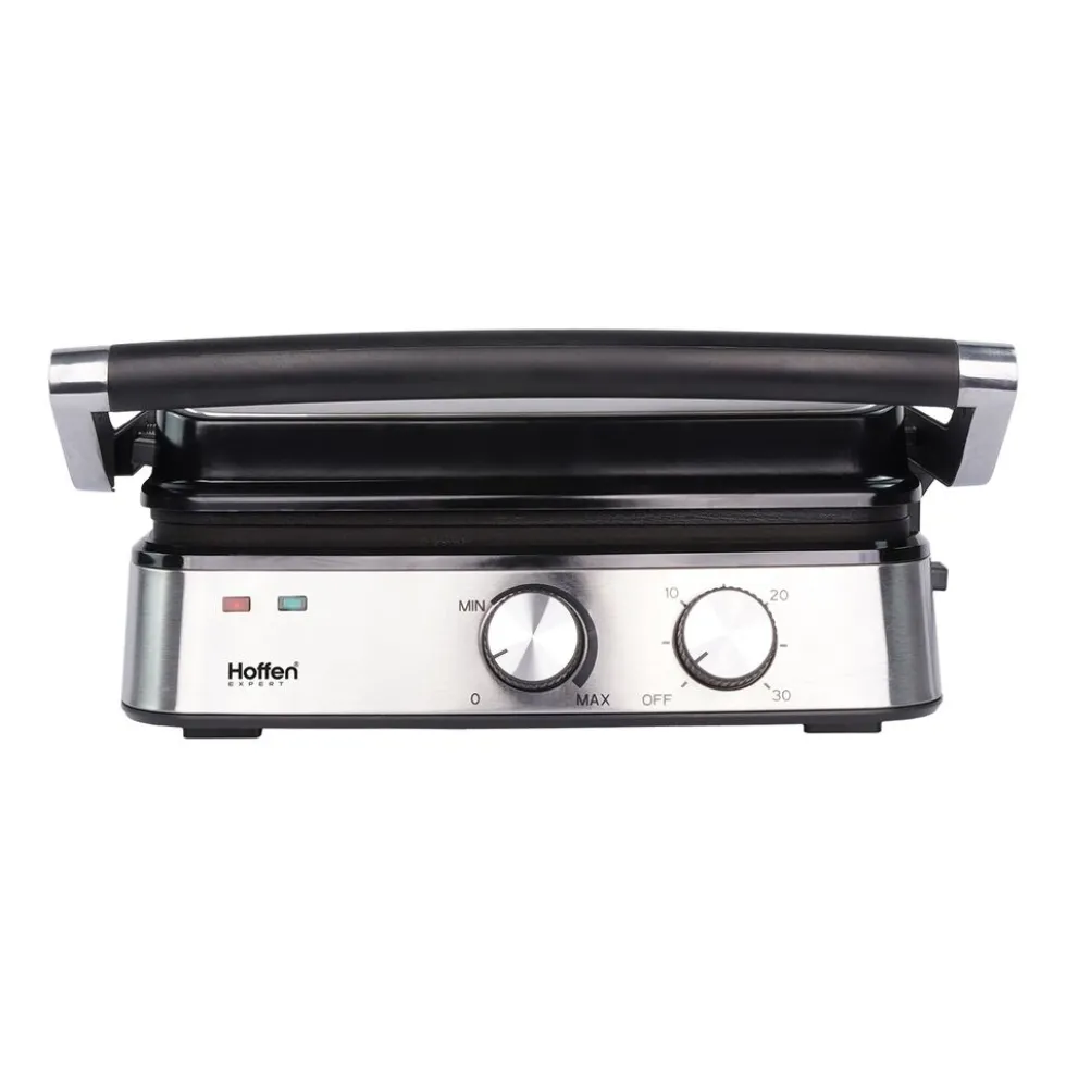 Grill i gofrownica 2 w 1 Hoffen Expert AK-3459, 2000 W, z wymiennymi płytkami