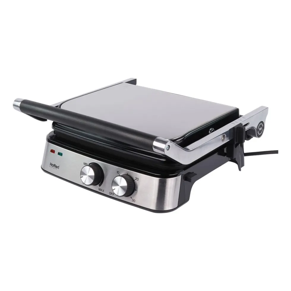 Grill i gofrownica 2 w 1 Hoffen Expert AK-3459, 2000 W, z wymiennymi płytkami