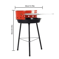 Grill ogrodowy węglowy Black Forest Flamenco, ruszt 33 cm