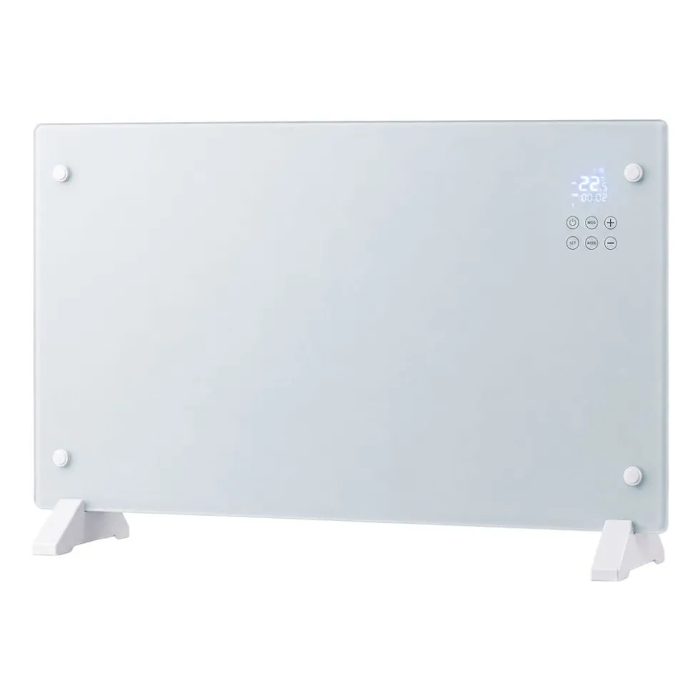 Grzejnik szklany Extralink LPL-23A, 3 poziomy grzania, WiFi, biały