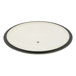 Gęsiarka żeliwna emaliowana Konighoffer, 2,8 l, 21 x 10,5 cm, okrągła, kremowa