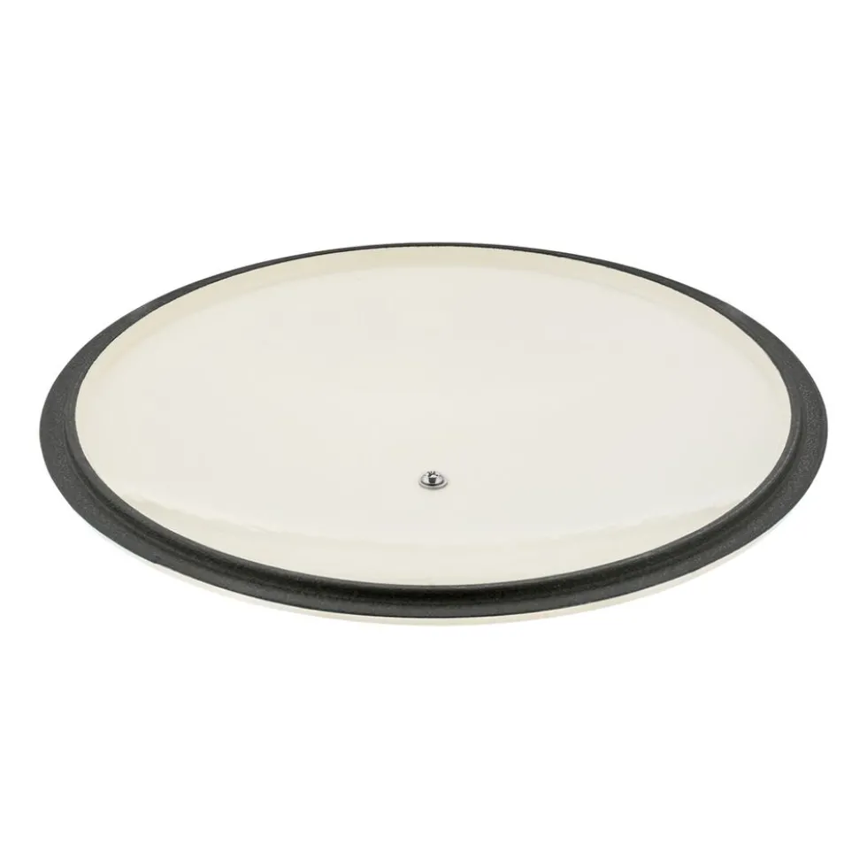 Gęsiarka żeliwna emaliowana Konighoffer, 2,8 l, 21 x 10,5 cm, okrągła, kremowa