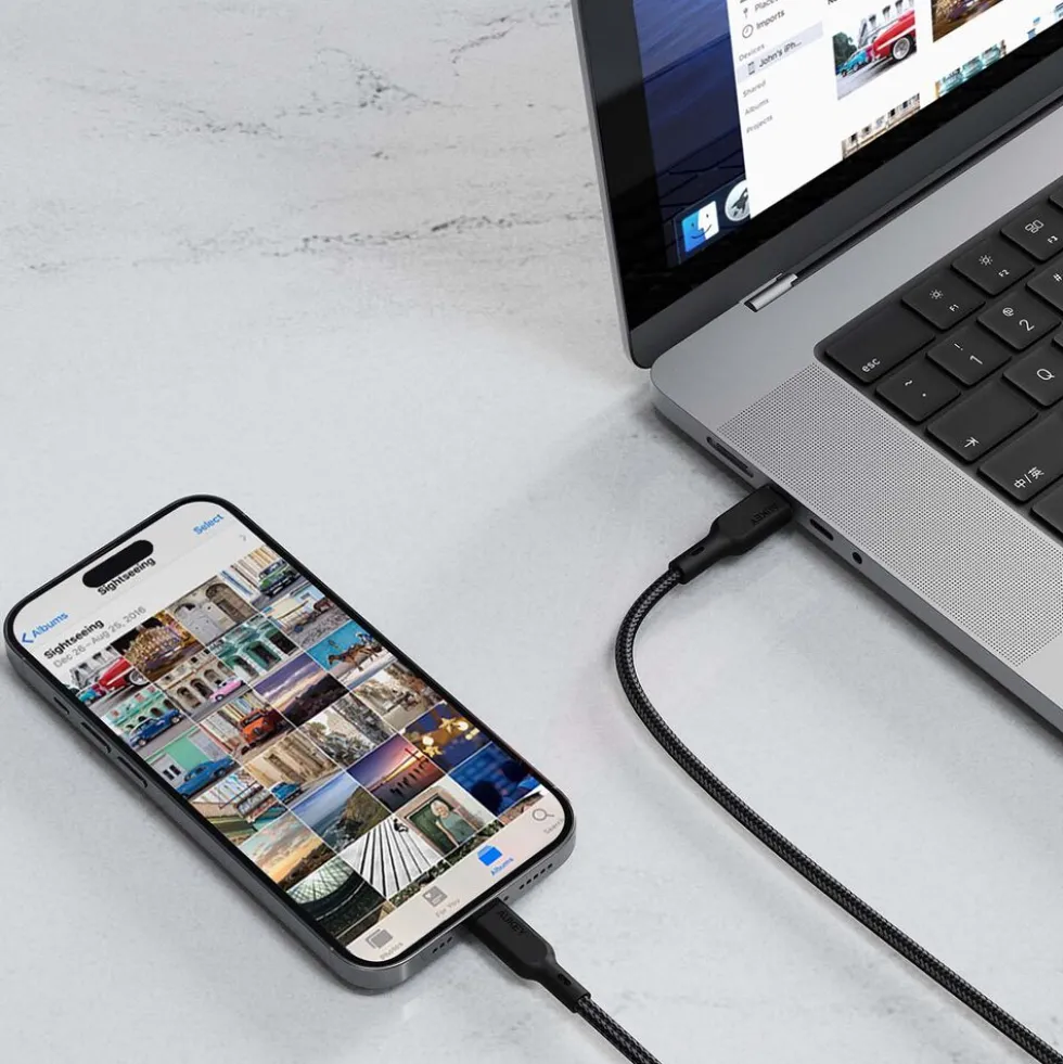 Kabel USB-C-Lightning Aukey CB-CL5, 1,2 m