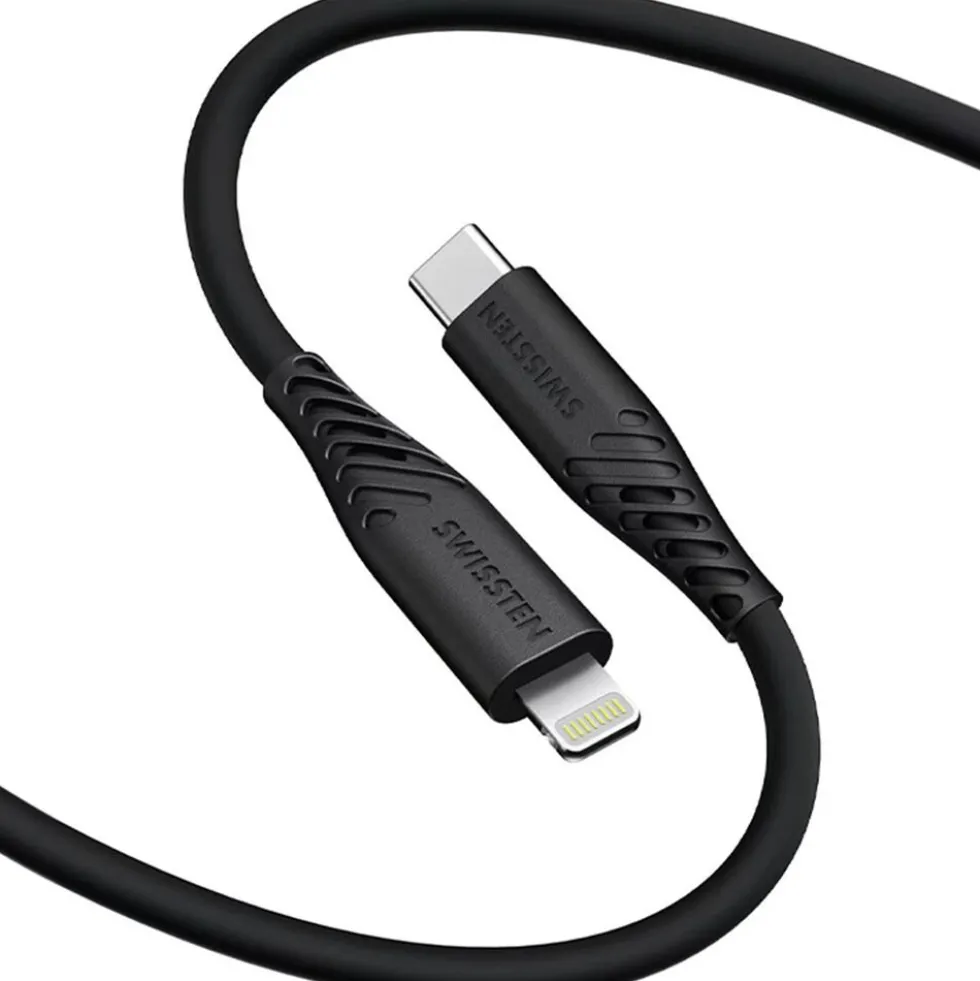 Kabel USB-C - Lightning Swissten, 60 W, 1,5 m