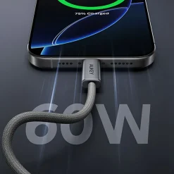 Kabel USB-C-USB-C Aukey CB-DCC062, 60 W, 1,8 m