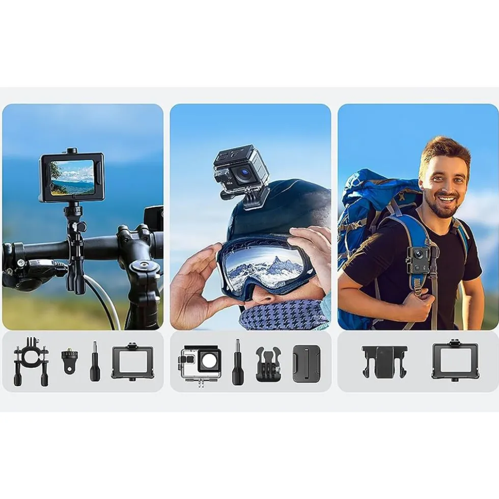 Kamera sportowa Wolfang GA100, 4K, Wi-Fi