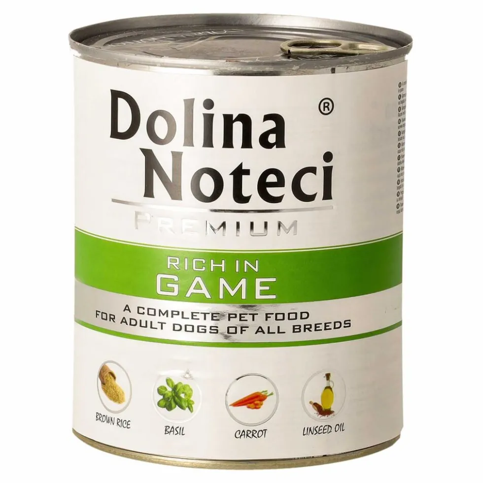 Karma dla psa Dolina Noteci, z dziczyzną, mokra, 12 x 800 g
