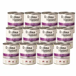 Karma dla psa Dolina Noteci, z królikiem, mokra, 12 x 800 g