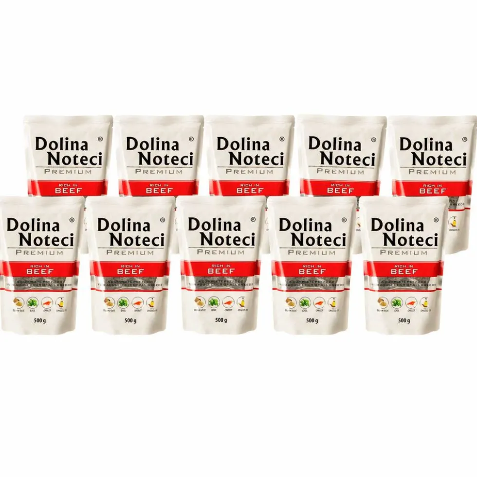 Karma dla psa Dolina Noteci, z wołowiną, mokra, 10 x 500 g