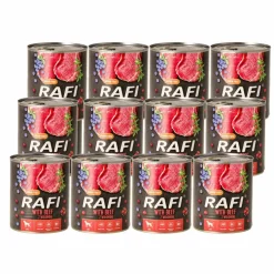 Karma dla psa Rafi, z wołowiną, borówką i żurawiną, mokra, 12 x 800 g