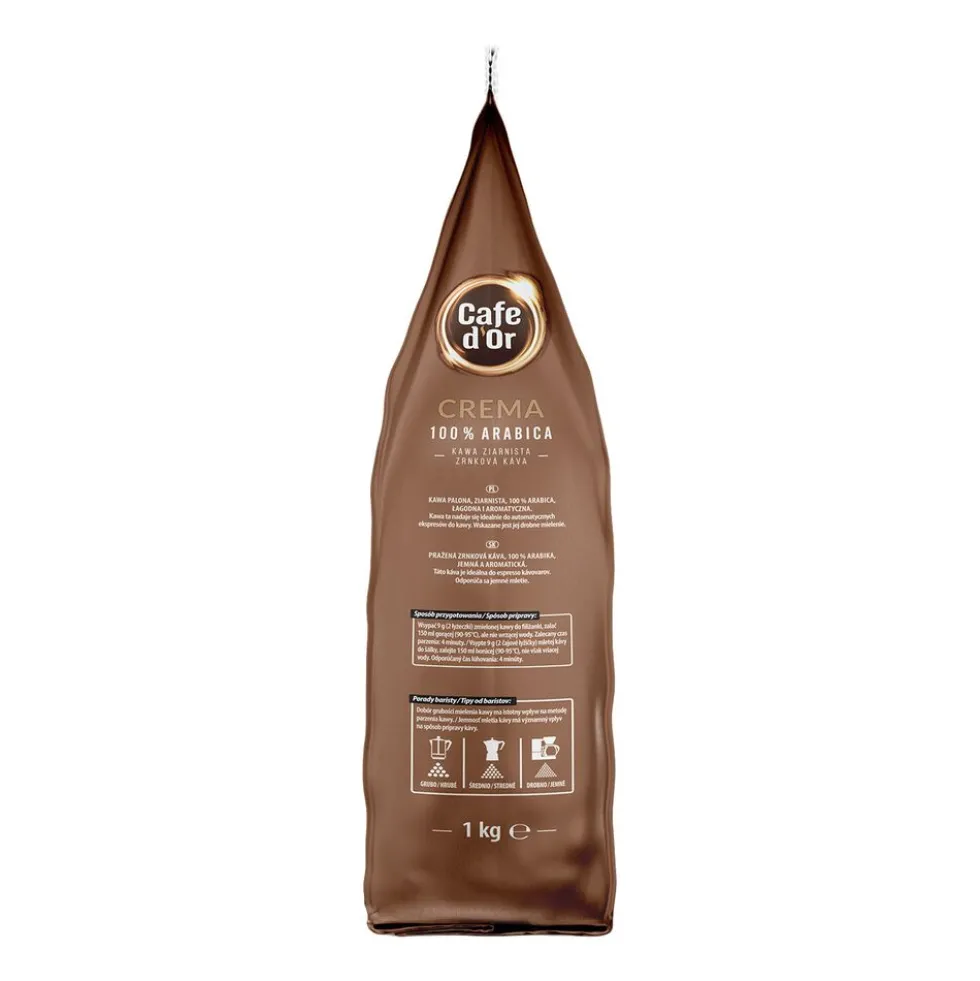 Kawa ziarnista Cafe D'or Crema, 100% Arabica, 1 kg
