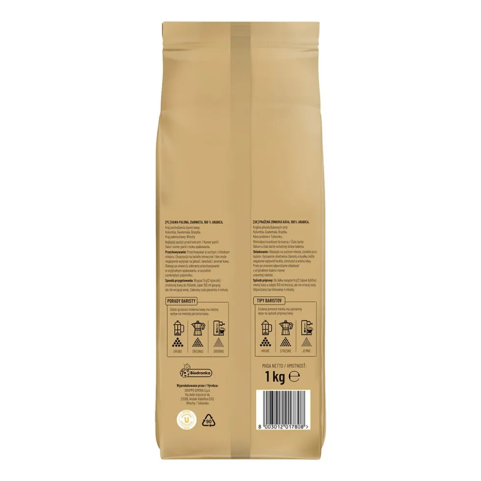 Kawa ziarnista Cafe D'or Oro, 100% Arabica, 1 kg