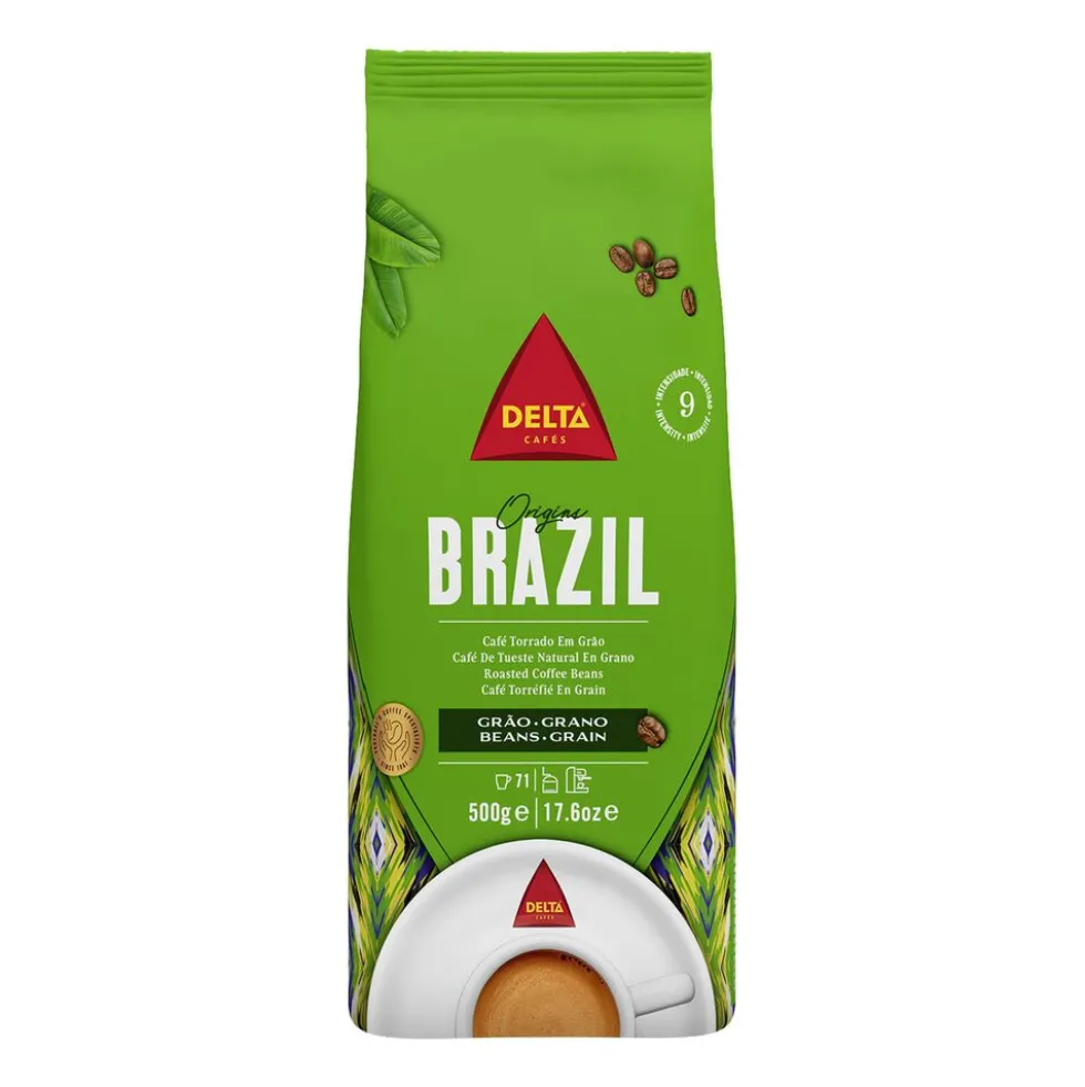 Kawa ziarnista Delta Brazil, 500 g, intensywność 9