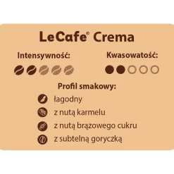 Kawa ziarnista Le Cafe Crema, 250 g, intensywność 2/5