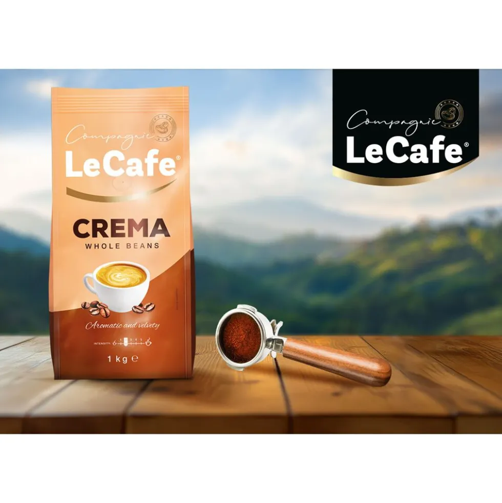 Kawa ziarnista Le Cafe Crema, 1 kg, intensywność 2/5