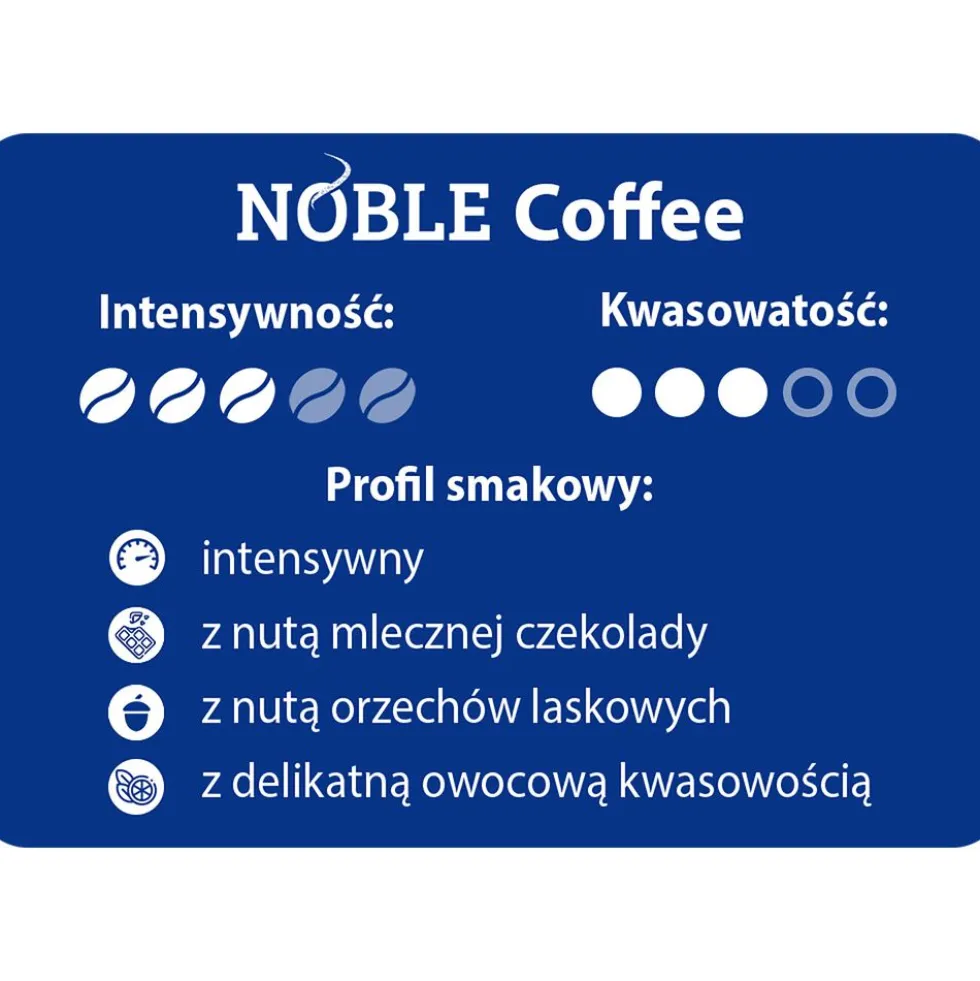 Kawa ziarnista Noble Coffee, 250 g, intensywność 3/5