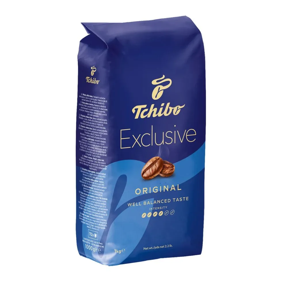 Kawa ziarnista Tchibo Exlusive Original, 1 kg, intensywność 4/6