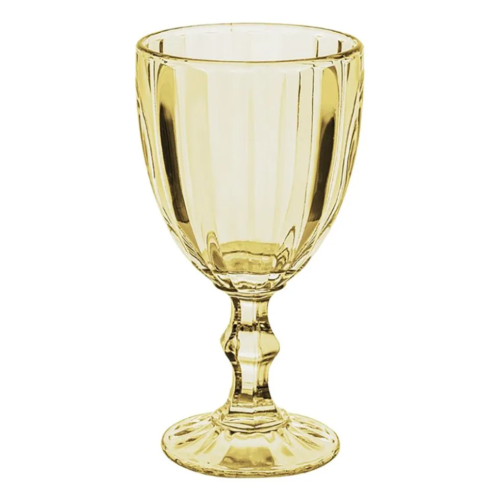 Kielichy do wody Florina Sorrento, 4 sztuki, 320 ml, żółte