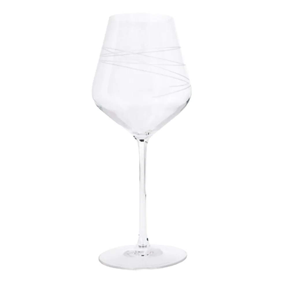 Kieliszki do wina czerwonego Zwieger Spiral, 6 sztuk, 380 ml, transparentne