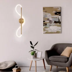 Kinkiet LED Sanico Goldlux Emma, 19 W, 2230lm, 4000K, złoty