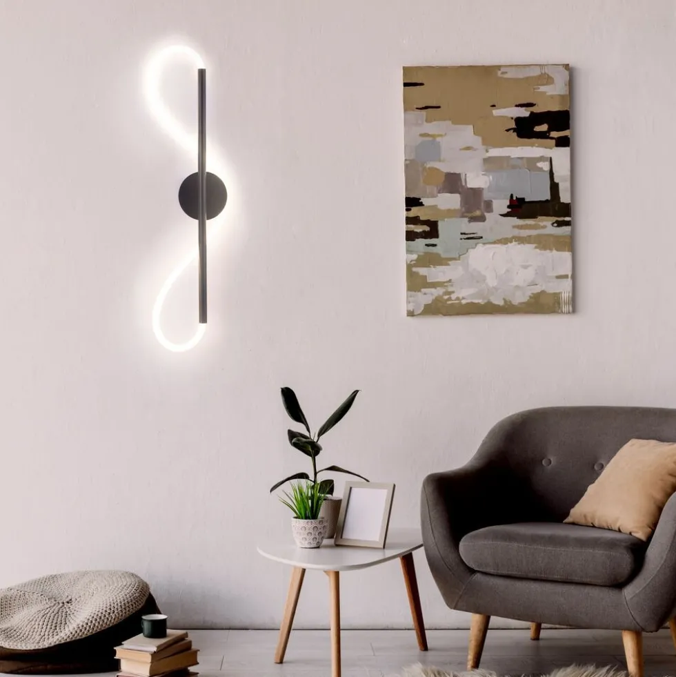 Kinkiet LED Sanico Goldlux Emma, 19 W, 2230lm, 4000K, czarny