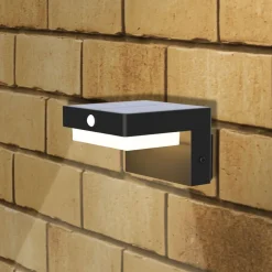 Kinkiet solarny LED Sanico Goldlux Mali, czujnik PIR, 4000K
