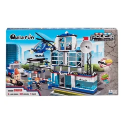 Klocki posterunek 653 elementy, 5 figurek