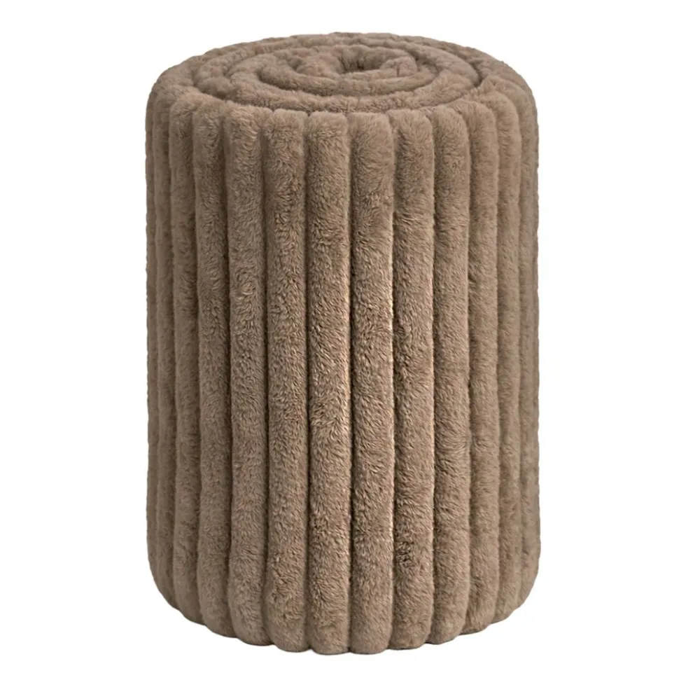 Koc 160 x 200 cm Pation Home Ottavio, 300 gsm, ciemnobeżowy