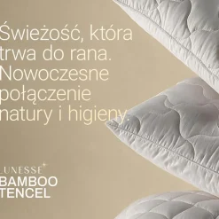 Kołdra 140 x 200 cm Lunesse Bamboo Tencel, biała
