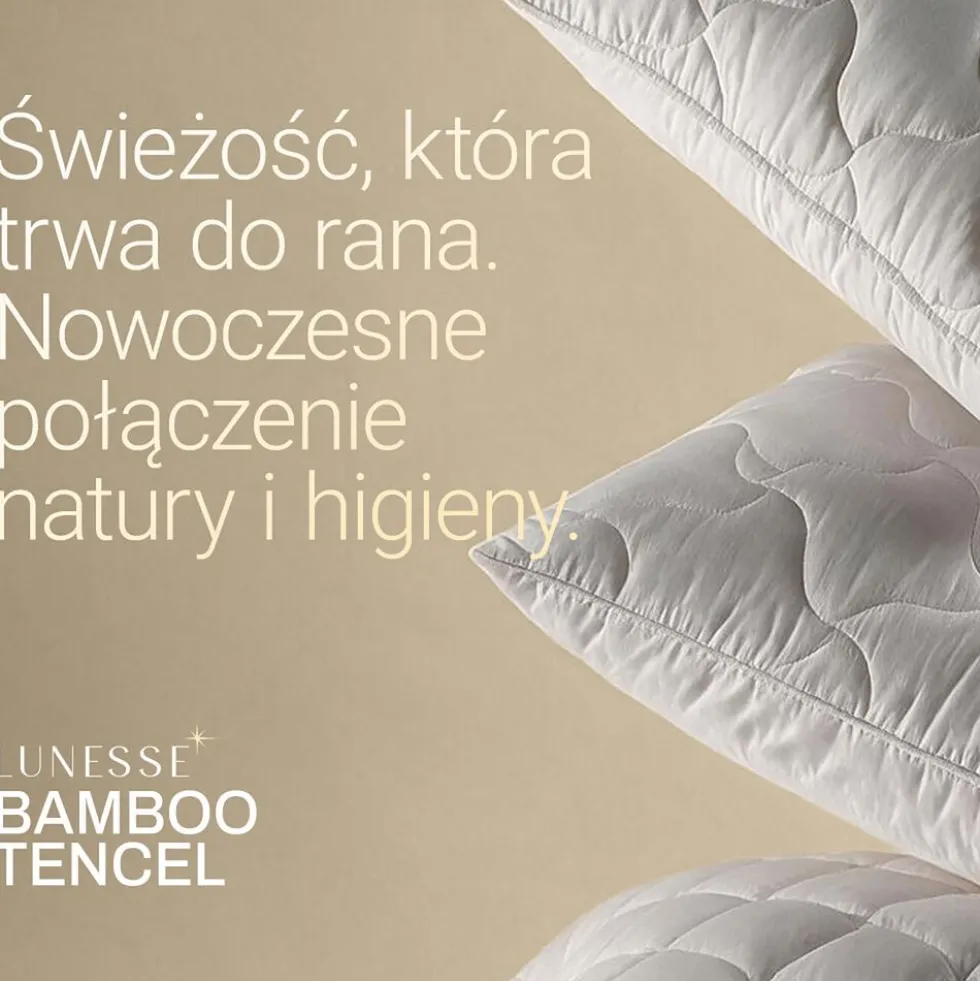 Kołdra 220 x 200 cm Lunesse Bamboo Tencel, biała