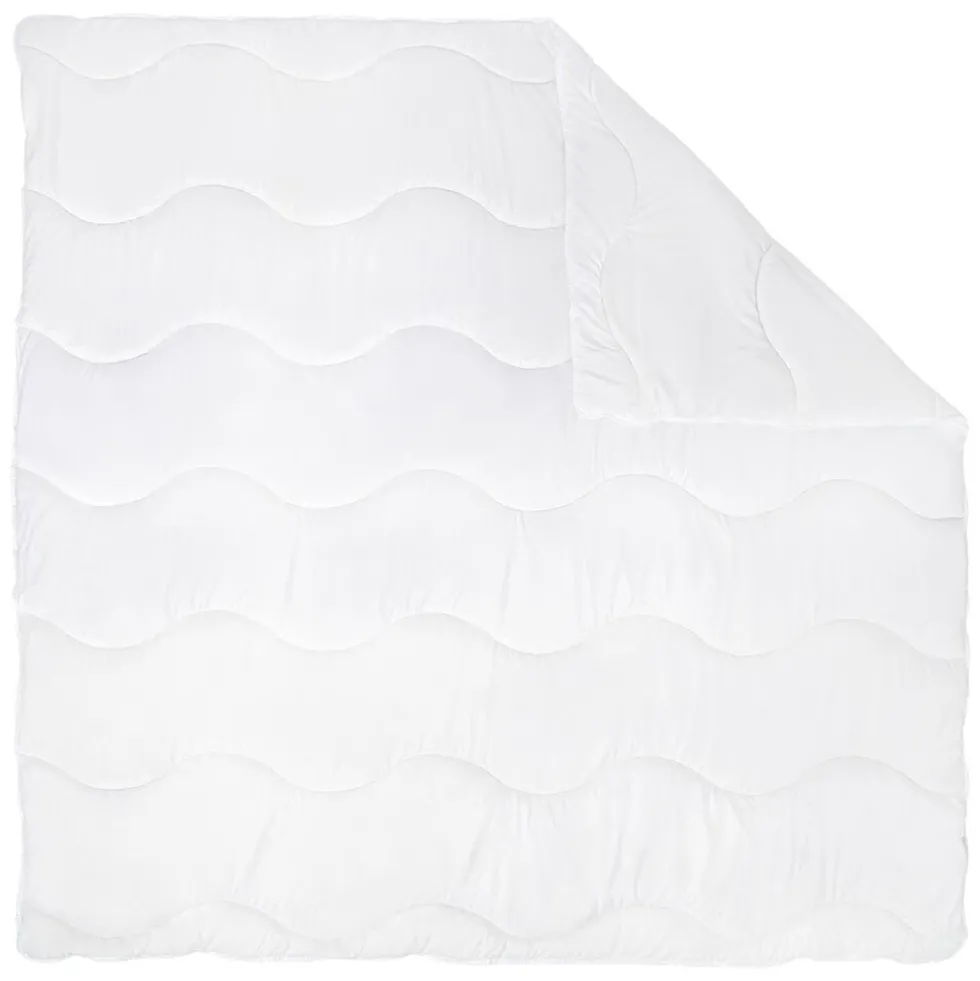Kołdra 200 x 200 cm Sandby, biała mikrofibra