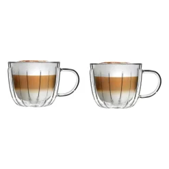 Komplet 2 filiżanek termicznych Vialli Design Tulip, 350 ml, z podwójną ścianką