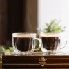 Komplet 2 filiżanek termicznych Vialli Design Tulip, 250 ml, z podwójną ścianką
