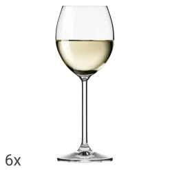 Komplet 6 kieliszków KROSNO VENEZIA, 250 ml, do wina białego