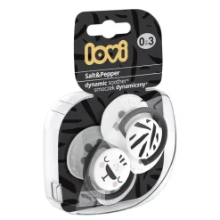 Komplet 2 smoczków dynamicznych Salt&Pepper, 0-3m