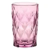 Komplet 4 szklanek Smukee, 350 ml, różowe