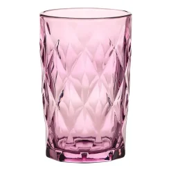 Komplet 4 szklanek Smukee, 350 ml, różowe