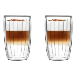 Komplet 2 szklanek termicznych Vialli Design Tulip, 350 ml, z podwójną ścianką